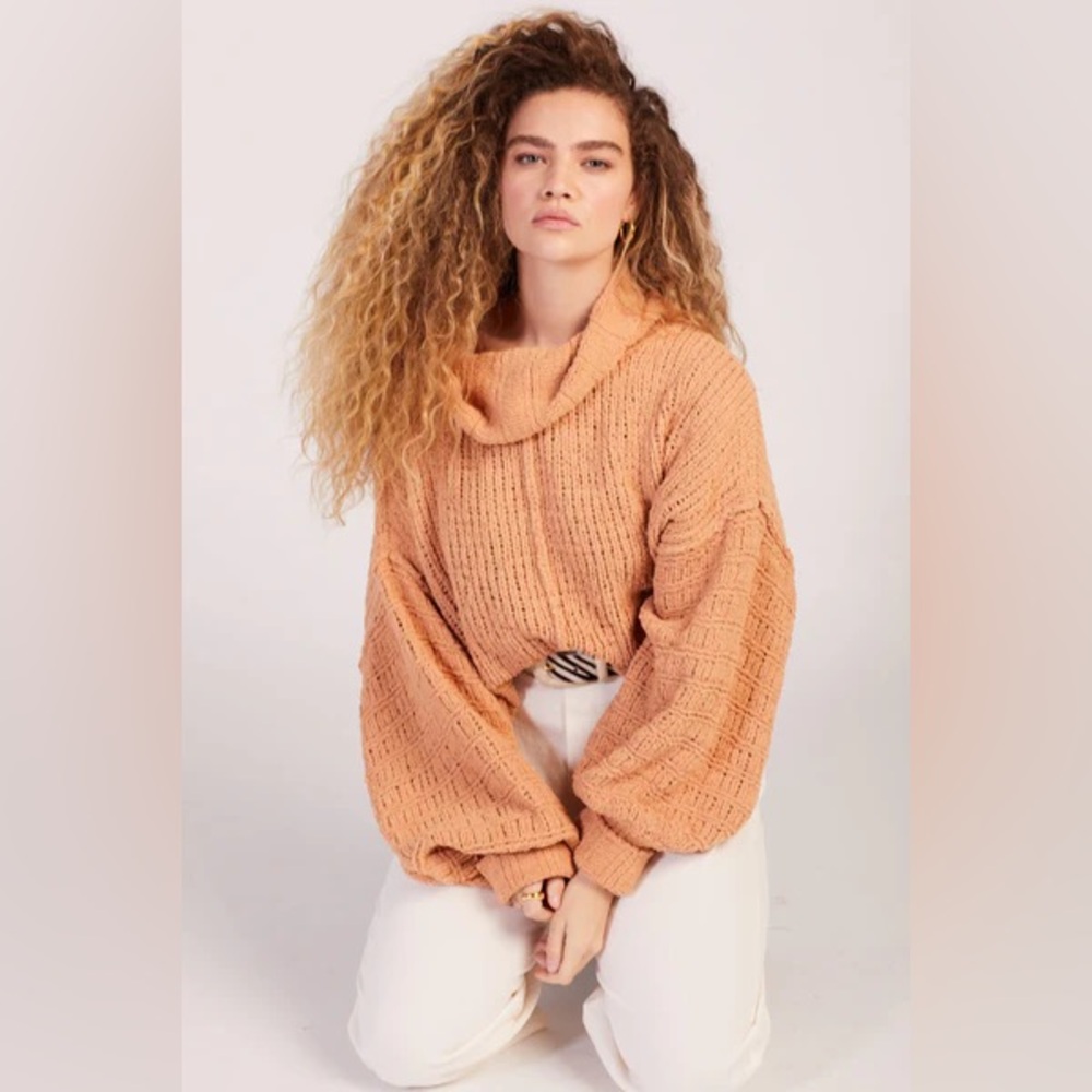 Free People - Be Yours Pullover Sweater - Camel
